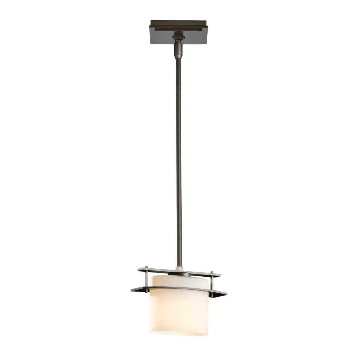 Hubbardton Forge 2009 Dark Smoke Opal Glass (GG) Multi Arc Ellipse Mini Pendant