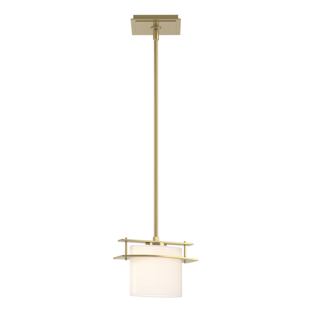Hubbardton Forge 2009 Modern Brass Opal Glass (GG) Multi Arc Ellipse Mini Pendant
