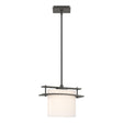 Hubbardton Forge 2011 Natural Iron Opal Glass (GG) Multi Arc Ellipse Large Mini Pendant