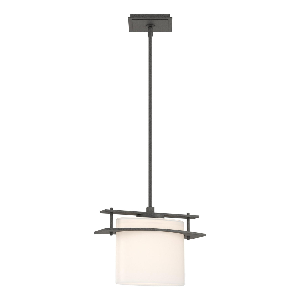 Hubbardton Forge 2011 Natural Iron Opal Glass (GG) Multi Arc Ellipse Large Mini Pendant