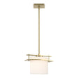 Hubbardton Forge 2011 Modern Brass Opal Glass (GG) Multi Arc Ellipse Large Mini Pendant