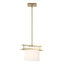 Hubbardton Forge 2011 Modern Brass Opal Glass (GG) Multi Arc Ellipse Large Mini Pendant