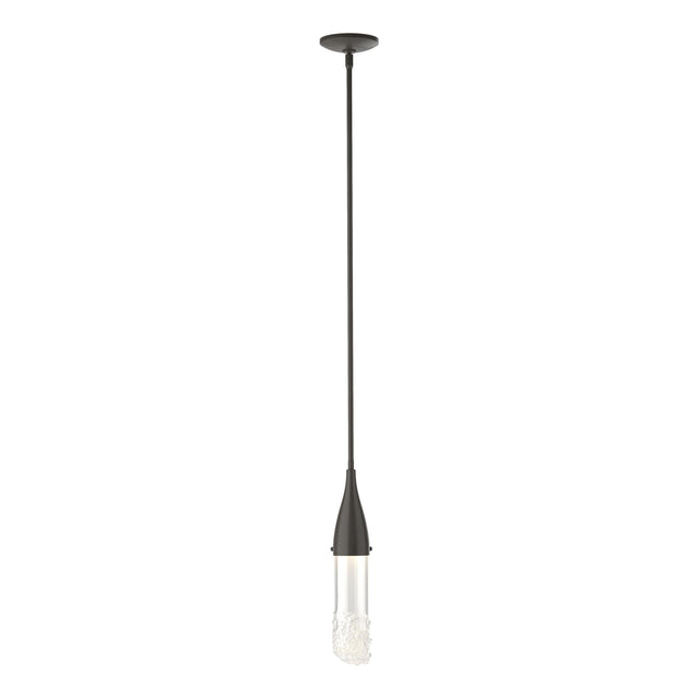Hubbardton Forge 2019 Dark Smoke Clear Glass (ZM) Multi Fritz Mini Pendant