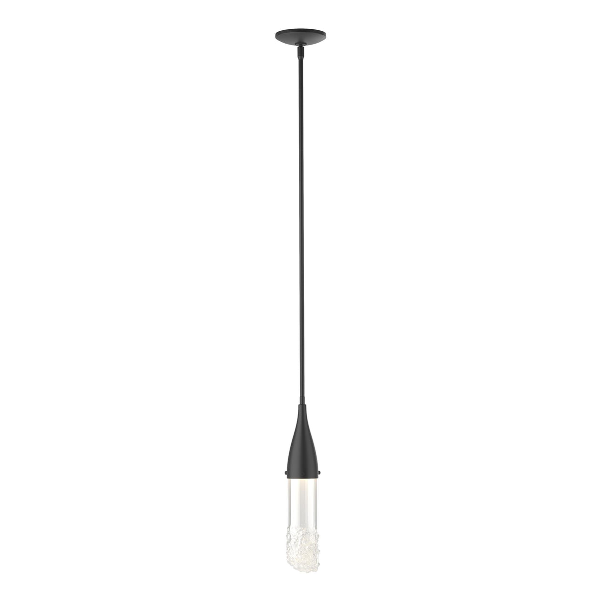 Hubbardton Forge 2019 Black Clear Glass (ZM) Multi Fritz Mini Pendant