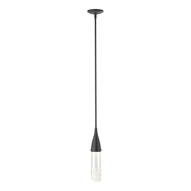 Hubbardton Forge 2019 Black Clear Glass (ZM) Multi Fritz Mini Pendant
