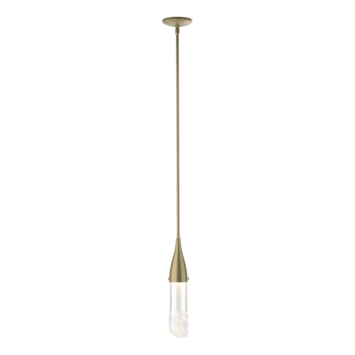 Hubbardton Forge 2019 Soft Gold Clear Glass (ZM) Multi Fritz Mini Pendant