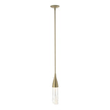 Hubbardton Forge 2019 Soft Gold Clear Glass (ZM) Multi Fritz Mini Pendant
