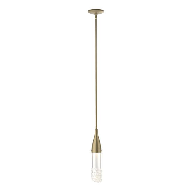 Hubbardton Forge 2019 Soft Gold Clear Glass (ZM) Multi Fritz Mini Pendant