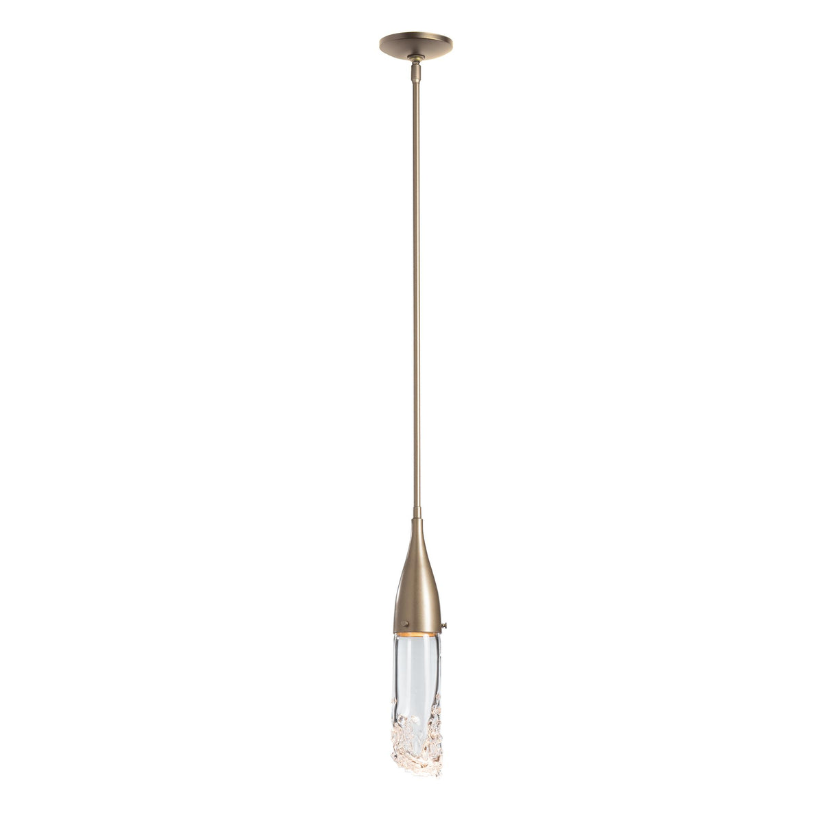 Hubbardton Forge 2019 Soft Gold Clear Glass (ZM) Multi Fritz Mini Pendant