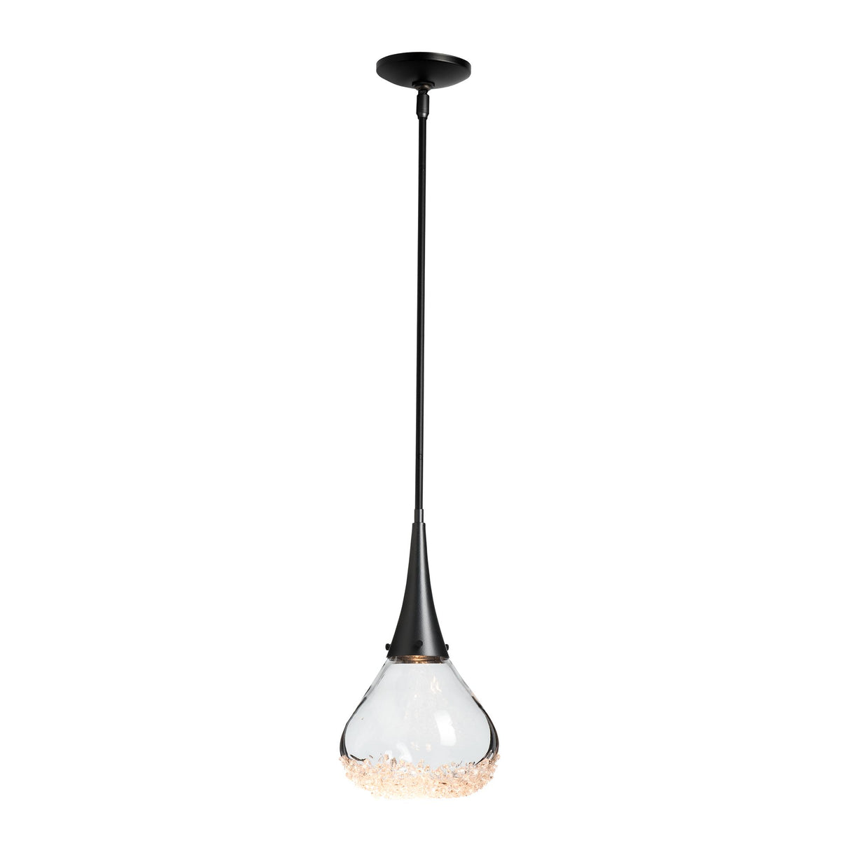 Hubbardton Forge 2020 Black Clear Glass (ZM) Multi Fritz Large Pendant