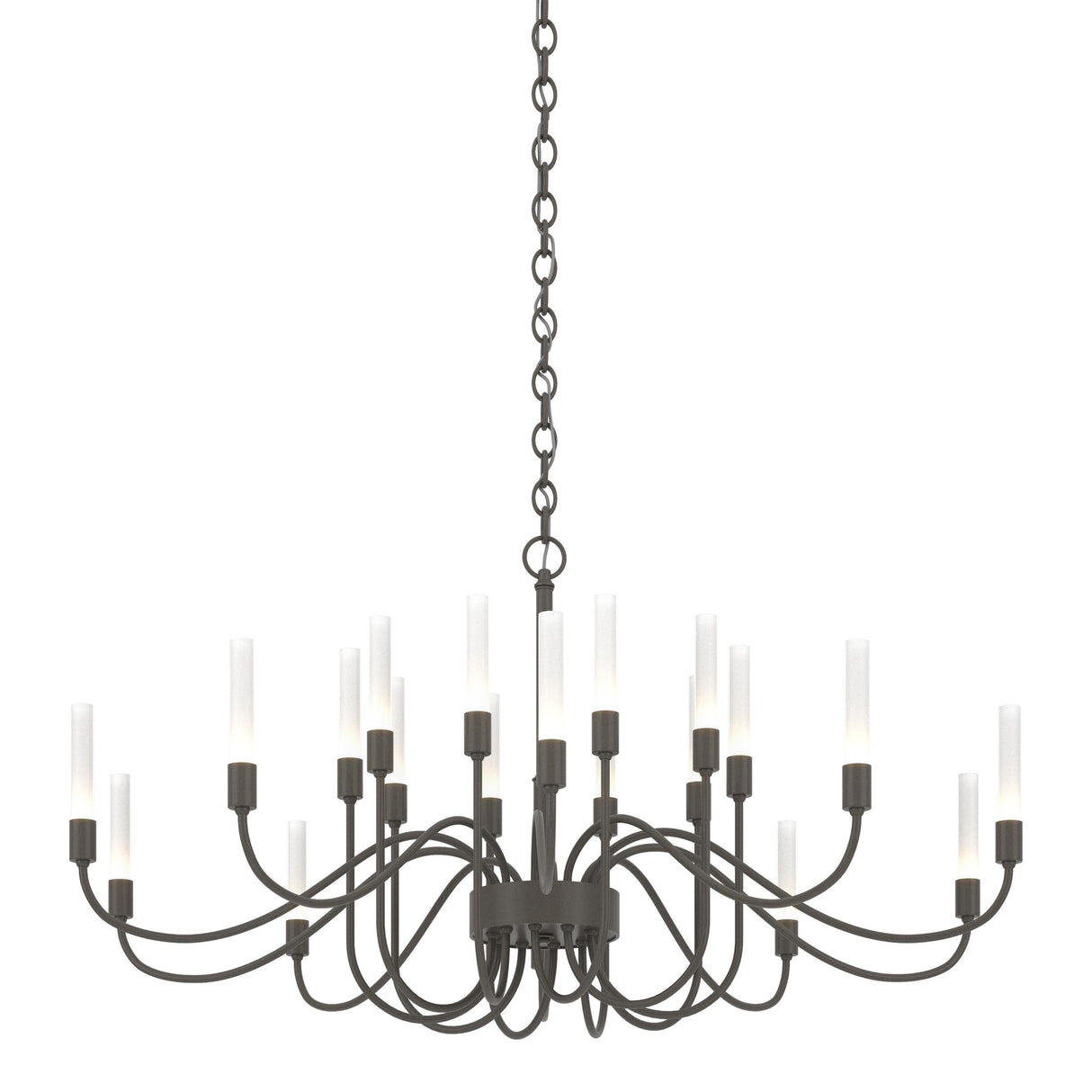 Hubbardton Forge 2014 Dark Smoke Lisse 20 Arm Chandelier