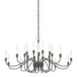 Hubbardton Forge 2014 Dark Smoke Lisse 20 Arm Chandelier