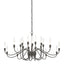 Hubbardton Forge 2014 Dark Smoke Lisse 20 Arm Chandelier