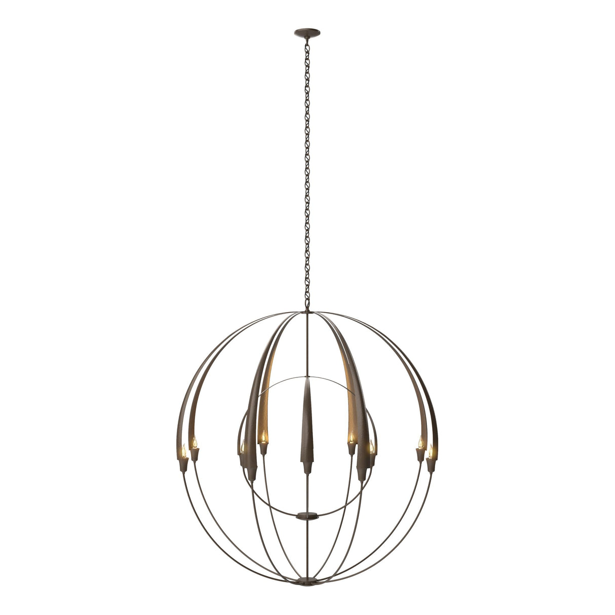 Hubbardton Forge 2016 Bronze Double Cirque Large Scale Chandelier