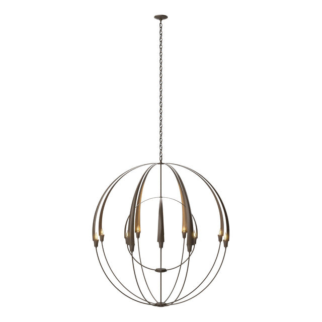 Hubbardton Forge 2016 Bronze Double Cirque Large Scale Chandelier