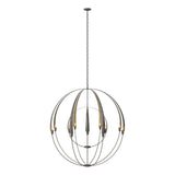 Hubbardton Forge 2016 Dark Smoke Double Cirque Large Scale Chandelier