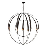 Hubbardton Forge 2016 Dark Smoke Double Cirque Large Scale Chandelier
