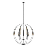 Hubbardton Forge 2016 Black Double Cirque Large Scale Chandelier
