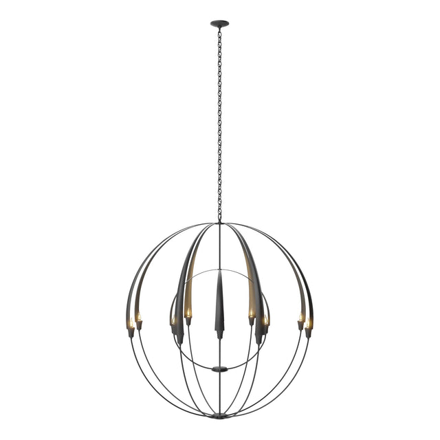 Hubbardton Forge 2016 Black Double Cirque Large Scale Chandelier