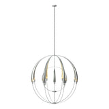 Hubbardton Forge 2016 Vintage Platinum Double Cirque Large Scale Chandelier