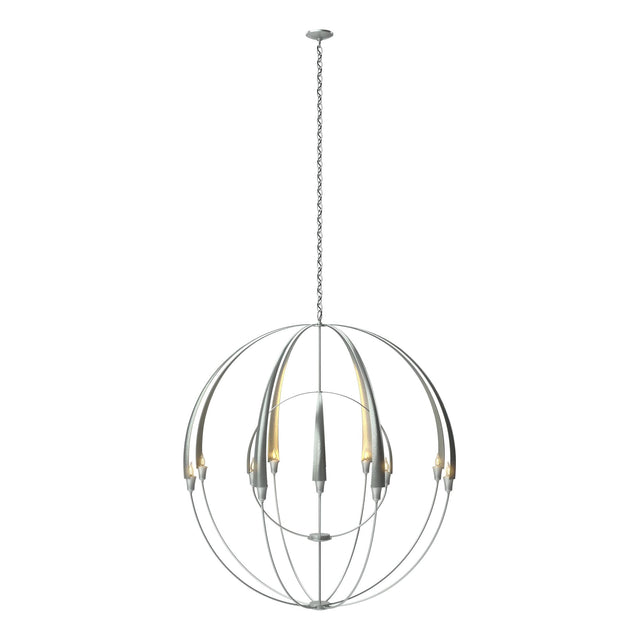 Hubbardton Forge 2016 Vintage Platinum Double Cirque Large Scale Chandelier