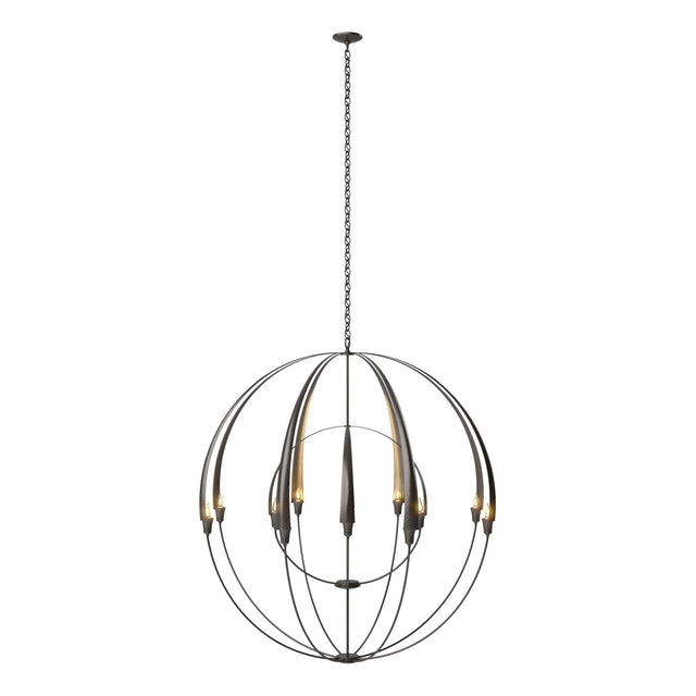 Hubbardton Forge 2016 Oil Rubbed Bronze Double Cirque Large Scale Chandelier