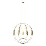 Hubbardton Forge 2016 Modern Brass Double Cirque Large Scale Chandelier