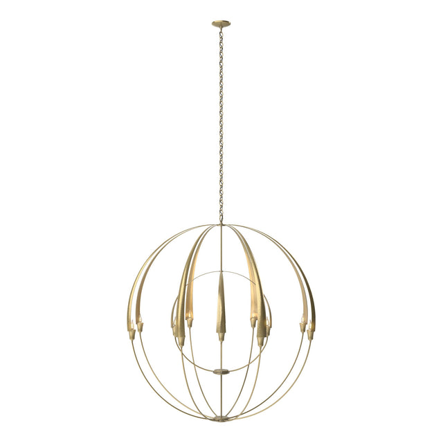 Hubbardton Forge 2016 Modern Brass Double Cirque Large Scale Chandelier