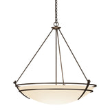 Hubbardton Forge 2009 Bronze Opal Glass (GG) Presidio Tryne Large Scale Pendant