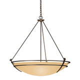 Hubbardton Forge 2009 Bronze Sand Glass (SS) Presidio Tryne Large Scale Pendant
