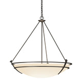 Hubbardton Forge 2009 Dark Smoke Opal Glass (GG) Presidio Tryne Large Scale Pendant