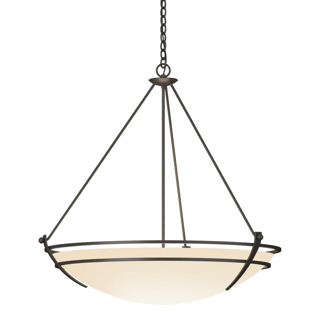Hubbardton Forge 2009 Dark Smoke Opal Glass (GG) Presidio Tryne Large Scale Pendant