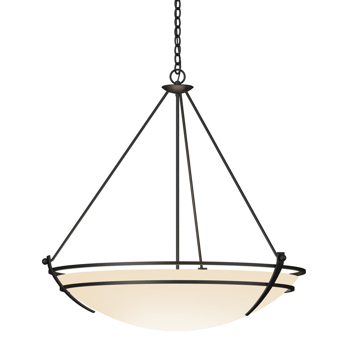 Hubbardton Forge 2009 Black Opal Glass (GG) Presidio Tryne Large Scale Pendant
