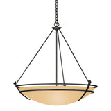 Hubbardton Forge 2009 Black Sand Glass (SS) Presidio Tryne Large Scale Pendant