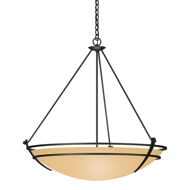 Hubbardton Forge 2009 Black Sand Glass (SS) Presidio Tryne Large Scale Pendant