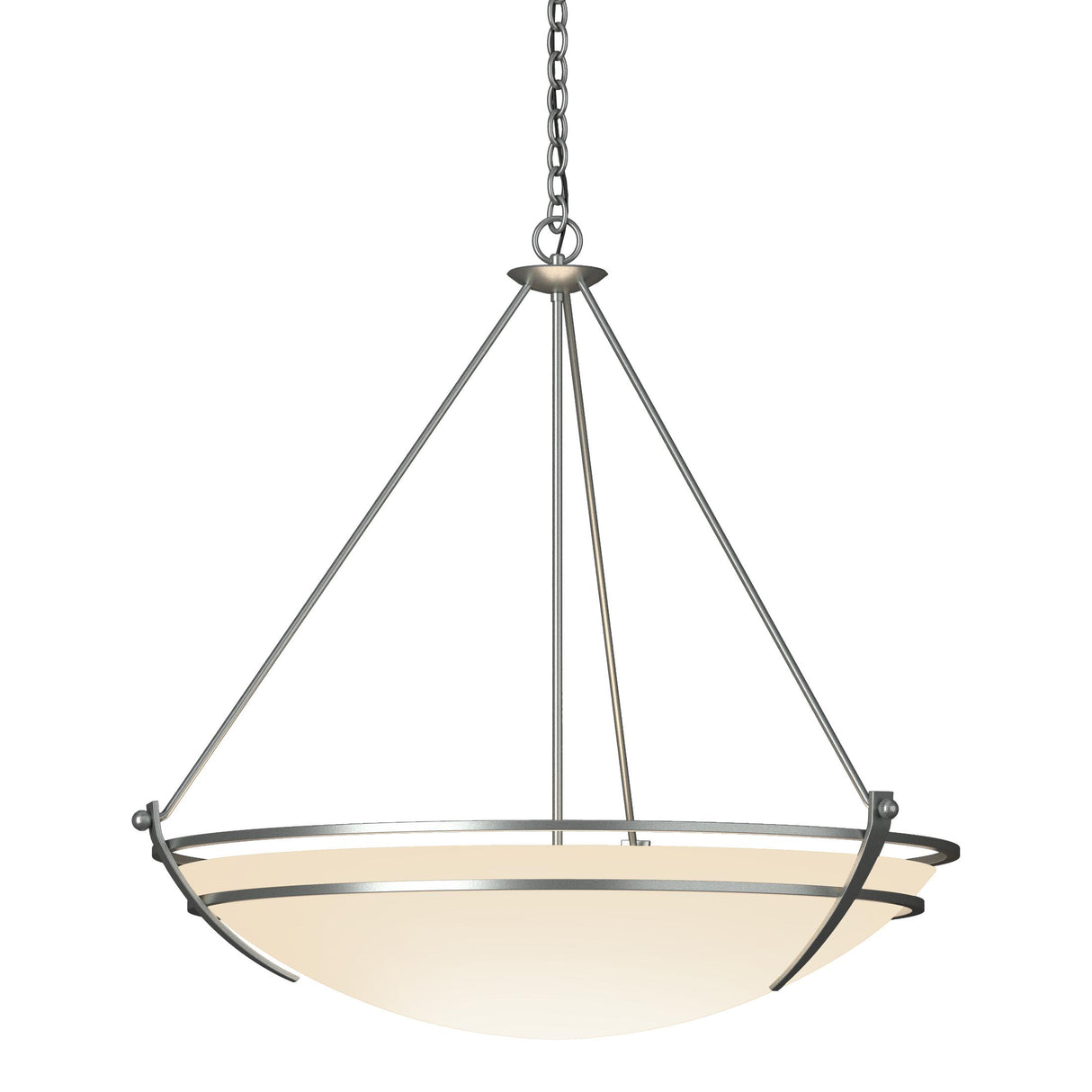 Hubbardton Forge 2009 Vintage Platinum Opal Glass (GG) Presidio Tryne Large Scale Pendant