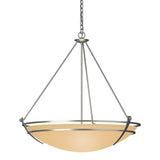 Hubbardton Forge 2009 Vintage Platinum Sand Glass (SS) Presidio Tryne Large Scale Pendant