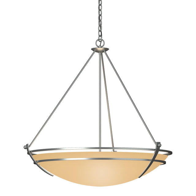 Hubbardton Forge 2009 Vintage Platinum Sand Glass (SS) Presidio Tryne Large Scale Pendant