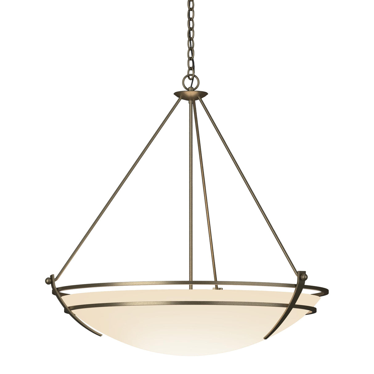 Hubbardton Forge 2009 Soft Gold Opal Glass (GG) Presidio Tryne Large Scale Pendant