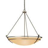 Hubbardton Forge 2009 Soft Gold Sand Glass (SS) Presidio Tryne Large Scale Pendant