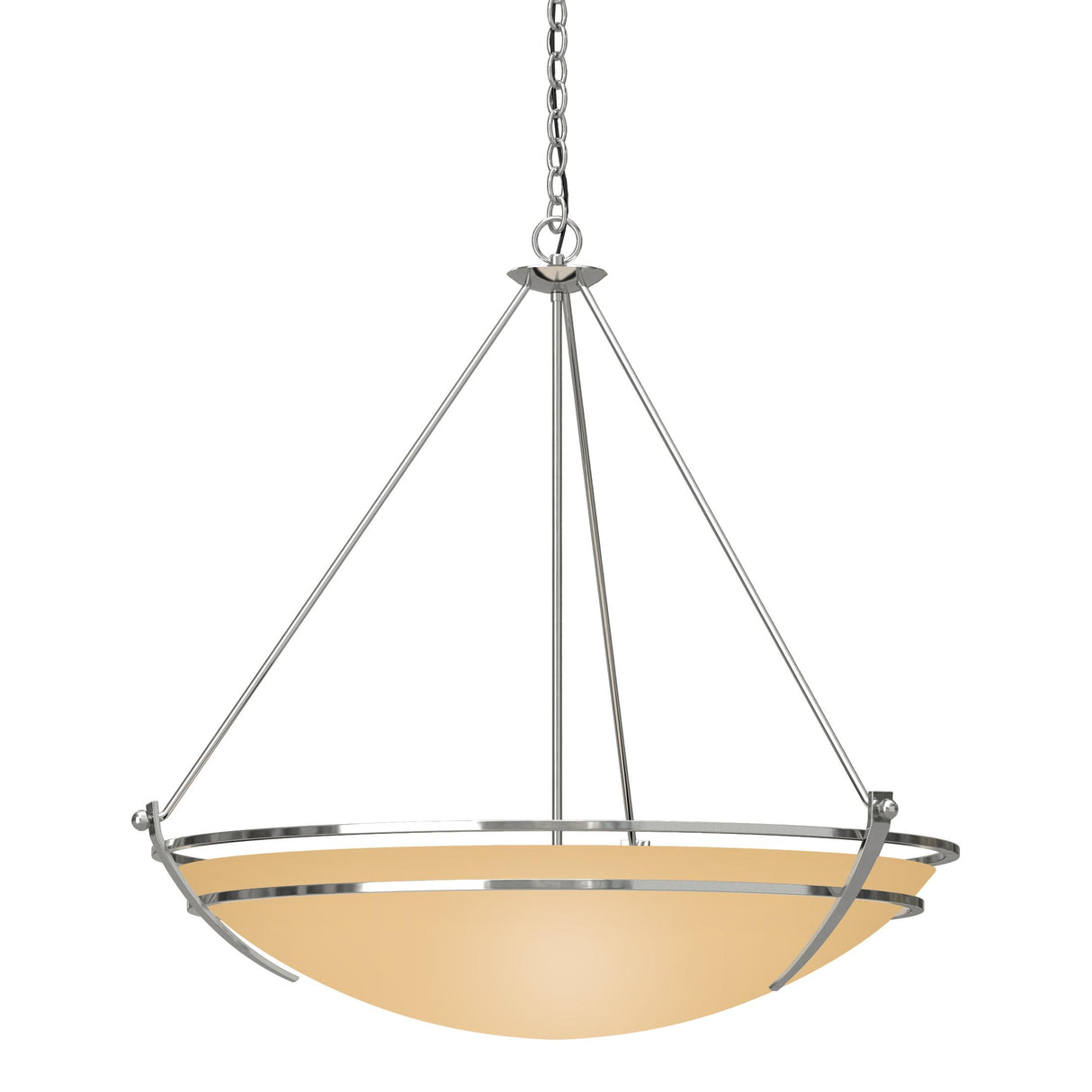 Hubbardton Forge 2009 Sterling Sand Glass (SS) Presidio Tryne Large Scale Pendant
