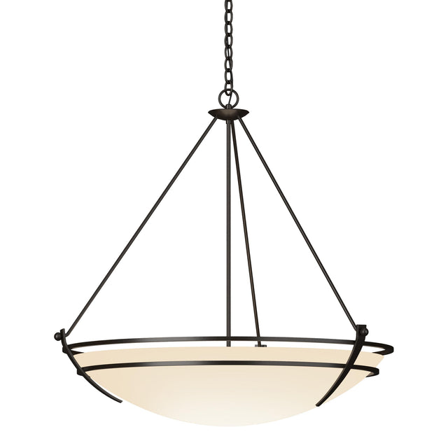 Hubbardton Forge 2009 Oil Rubbed Bronze Opal Glass (GG) Presidio Tryne Large Scale Pendant