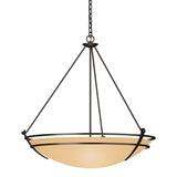 Hubbardton Forge 2009 Oil Rubbed Bronze Sand Glass (SS) Presidio Tryne Large Scale Pendant