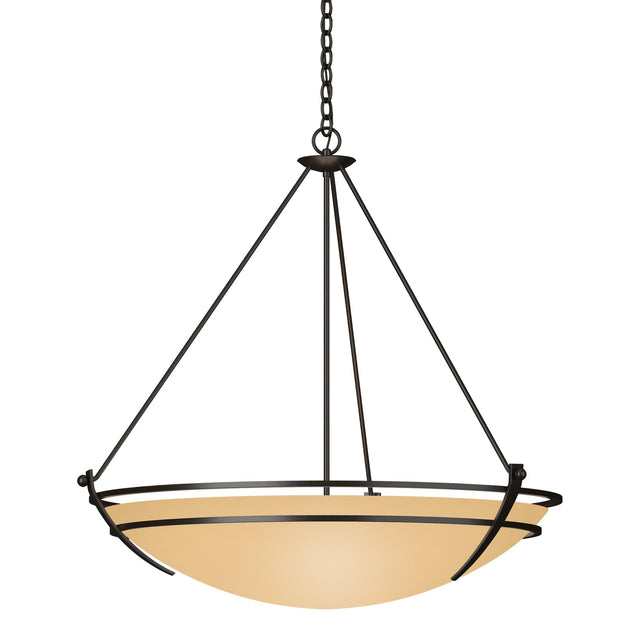 Hubbardton Forge 2009 Oil Rubbed Bronze Sand Glass (SS) Presidio Tryne Large Scale Pendant