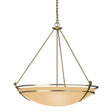 Hubbardton Forge 2009 Modern Brass Sand Glass (SS) Presidio Tryne Large Scale Pendant