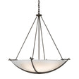Hubbardton Forge 2008 Bronze Opal Glass (GG) Compass Large Scale Pendant