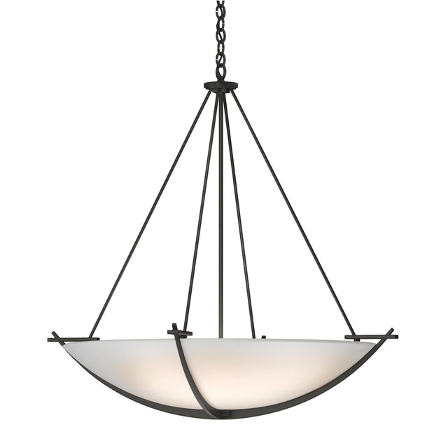 Hubbardton Forge 2008 Dark Smoke Opal Glass (GG) Compass Large Scale Pendant