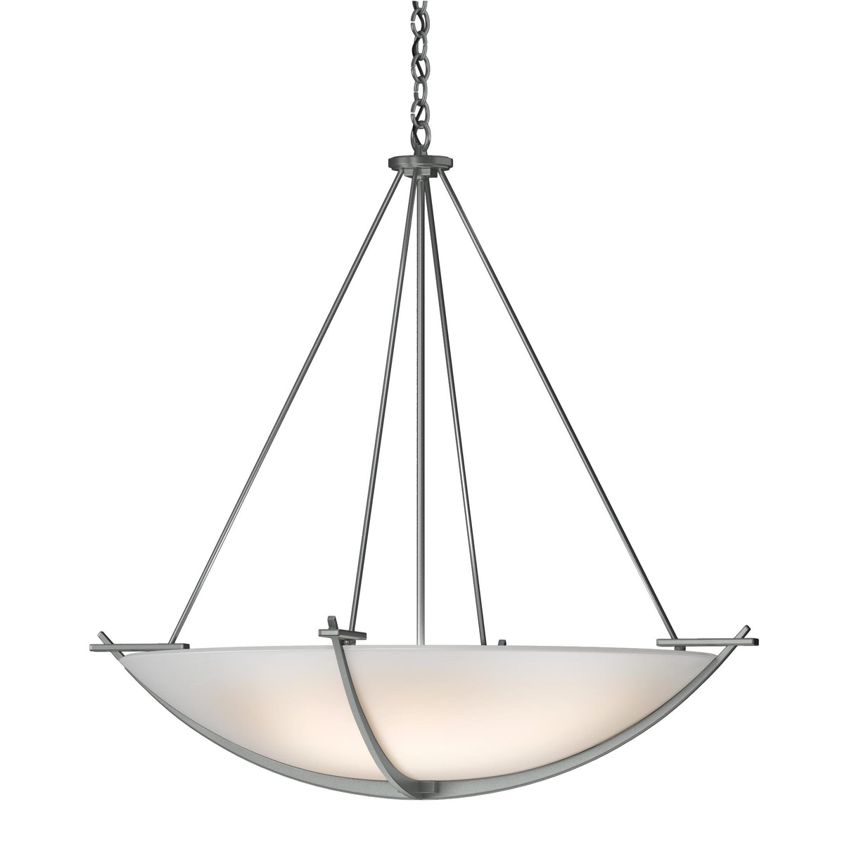 Hubbardton Forge 2008 Vintage Platinum Opal Glass (GG) Compass Large Scale Pendant
