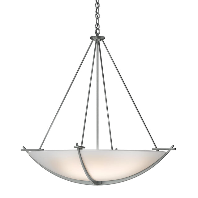 Hubbardton Forge 2008 Vintage Platinum Opal Glass (GG) Compass Large Scale Pendant