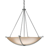 Hubbardton Forge 2008 Vintage Platinum Sand Glass (SS) Compass Large Scale Pendant